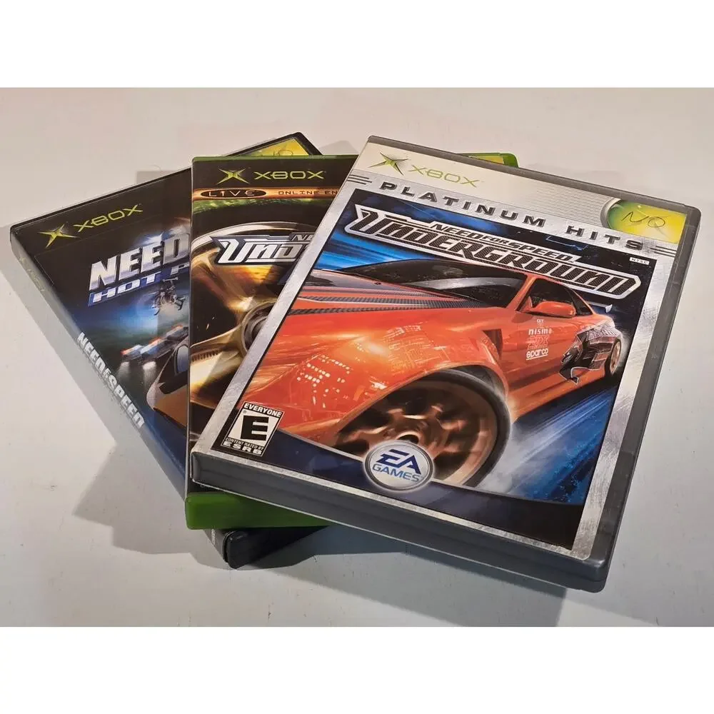 Xbox Need for Speed Game Lot (3)  Underground Underground 2 Hot Pursuit 2